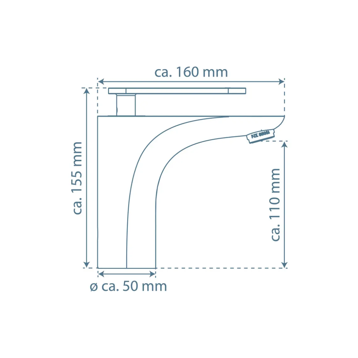 Schütte Waschtischarmatur „Orca“ chrom