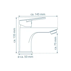 Schütte WT-Armatur Futura,chrom,Keramik-Kart.