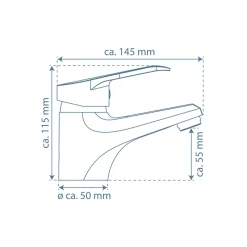 Schütte WT-Armatur Tessa,chrom,Kartusche mit