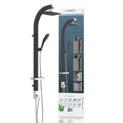 Schütte Überkopfbrause-Set Madagaskar schwarz