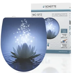 Schütte Duroplast HG WC-Sitz WATER LILY mit Absenkautomatik und Schnellverschluss
