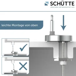 Schütte Duroplast HG WC-Sitz WATER LILY mit Absenkautomatik und Schnellverschluss