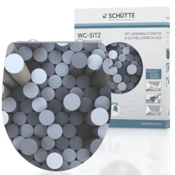 Schütte Duroplast HG WC-Sitz ROUND DIPS mit Absenkautomatik und Schnellverschluss