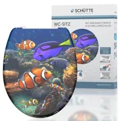 Schütte Duroplast WC-Sitz SEA LIFE mit Absenkautomatik und Schnellverschluss