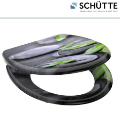 Schütte Duroplast WC-Sitz STONE mit Absenkautomatik und Schnellverschluss