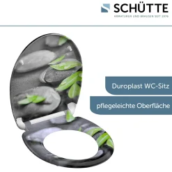 Schütte Duroplast WC-Sitz STONE mit Absenkautomatik und Schnellverschluss