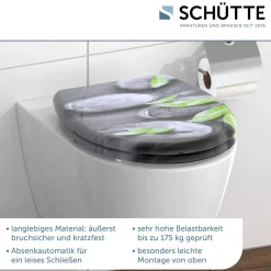 Schütte Duroplast WC-Sitz STONE mit Absenkautomatik und Schnellverschluss