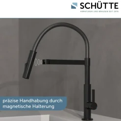 Schütte Küchenarmatur Miami schwarz matt