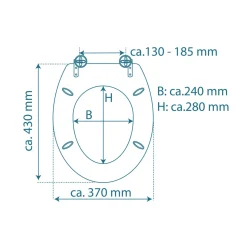 Schütte MDF HG WC-Sitz BALANCE mit Absenkautomatik