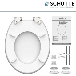 Schütte MDF HG WC-Sitz FLOWERS AND WOOD mit Absenkautomatik