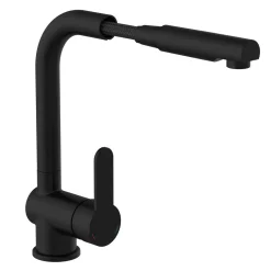 Schütte Niederdruck-Spültischarmatur London schwarz matt