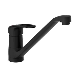 Schütte schwenkbare Design Küchenarmatur Grande schwarz matt