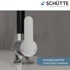 Schütte Schwenkbare Küchenarmatur Rio chrom schwarz matt