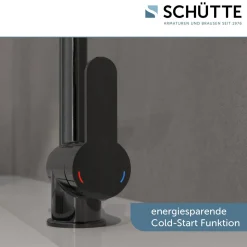 Schütte Schwenkbare Küchenarmatur Rio graphit glänzend