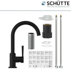 Schütte Spültischarmatur Cornwall Schwarz matt