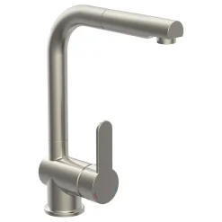 Schütte Spültischarmatur London Edelstahloptik mit herausziehbarem Auslauf