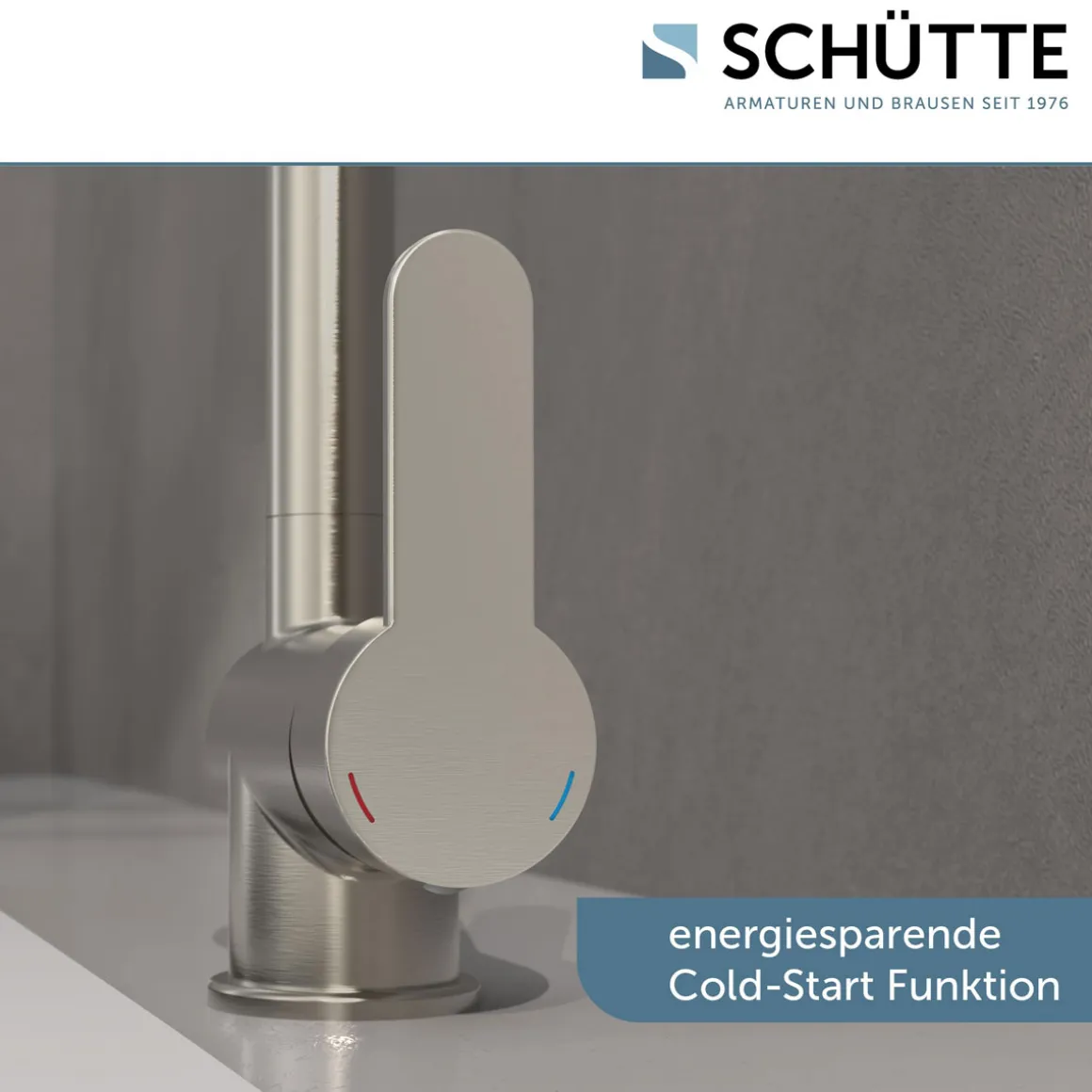 Schütte Spültischarmatur London Edelstahloptik mit herausziehbarem Auslauf