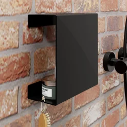 Schulte Duschablage zum Kleben Größe L mattschwarz