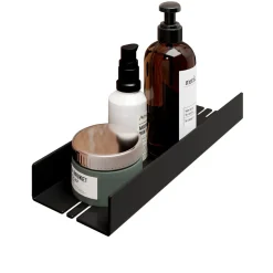 Schulte Duschablage zum Kleben Größe S Mattschwarz