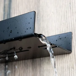 Schulte Duschablage zum Kleben Größe S Mattschwarz