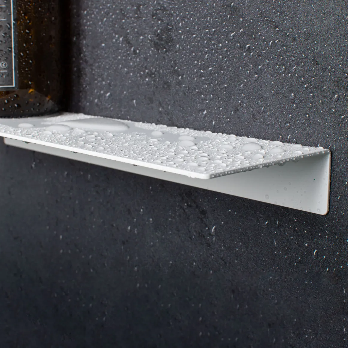 Schulte Duschablage zum Kleben Größe M Mattweiß