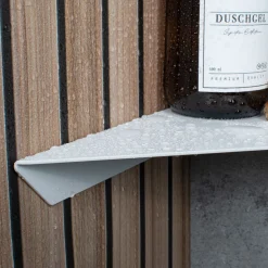 Schulte Duschablage zum Kleben über Eck Mattweiß