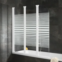 Schulte Badewannenfaltwand Komfort 3 teilig weiß