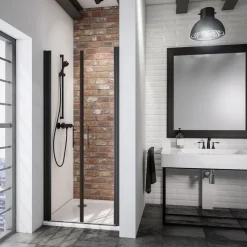 Schulte BlackStyle Pendeltür in Nische Alexa Style 2.0 192 x 80 cm