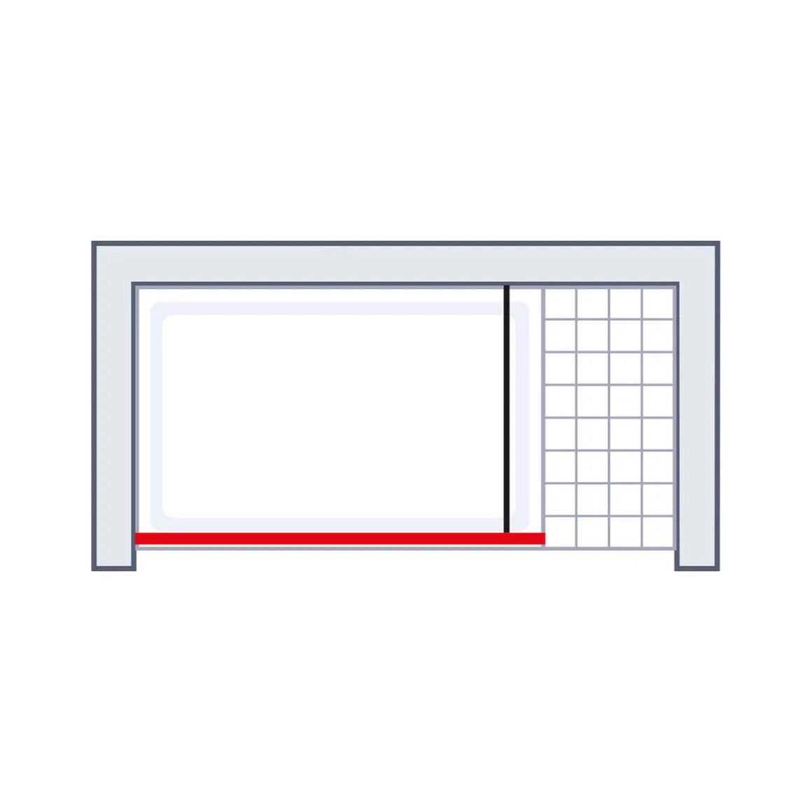 Schulte BlackStyle Walk In Alexa Style 2.0 mit Dekor Atelier 1 200 x 140 cm