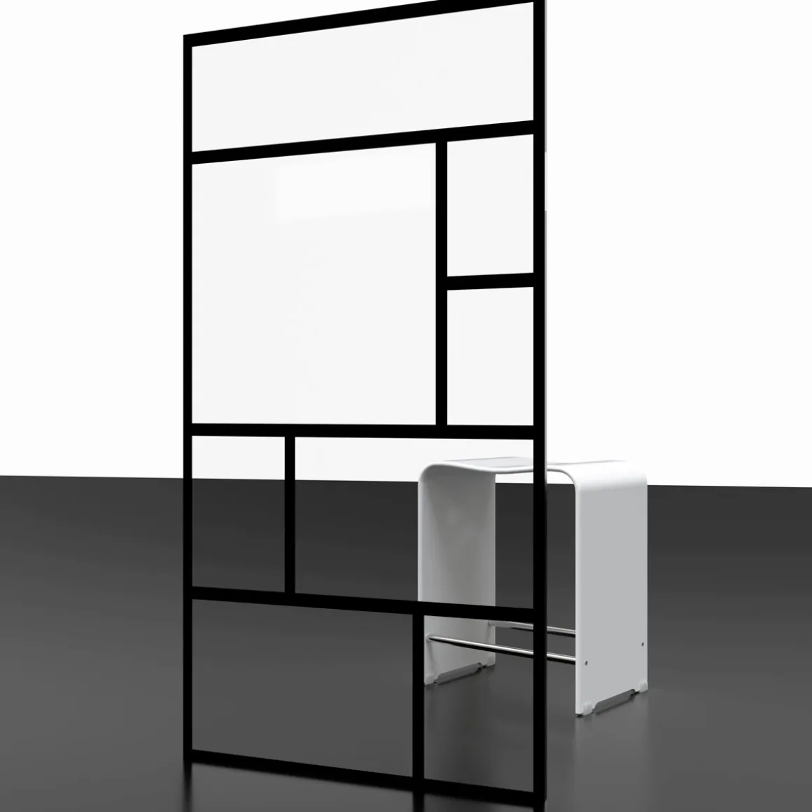 Schulte BlackStyle Walk In Alexa Style 2.0 mit Dekor Atelier 1 200 x 140 cm