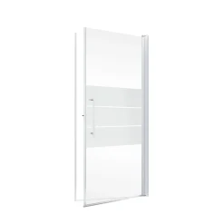 Schulte Drehtür für Nischendusche Alexa Style 2.0 Alu Natur ESG fixil 80 cm