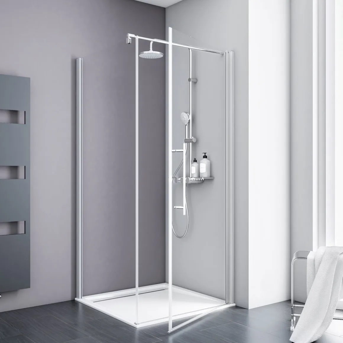 Schulte Drehtür inkl Seitenwand Alexa Style 2.0 90 x 192 x 90 cm