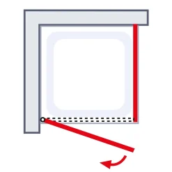 Schulte Drehtür inkl SeitenwandAlexa Style 2.0