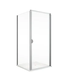 Schulte Drehtür Sunny inkl Seitenwand und Duschwanne 90 x 90 cm