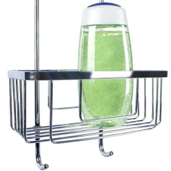 Schulte Duschablage zum Hängen mit drei Etagen chromoptik