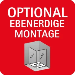 Schulte Duschwand Kristall Trend II Eckeinstieg 185 x 80 cm