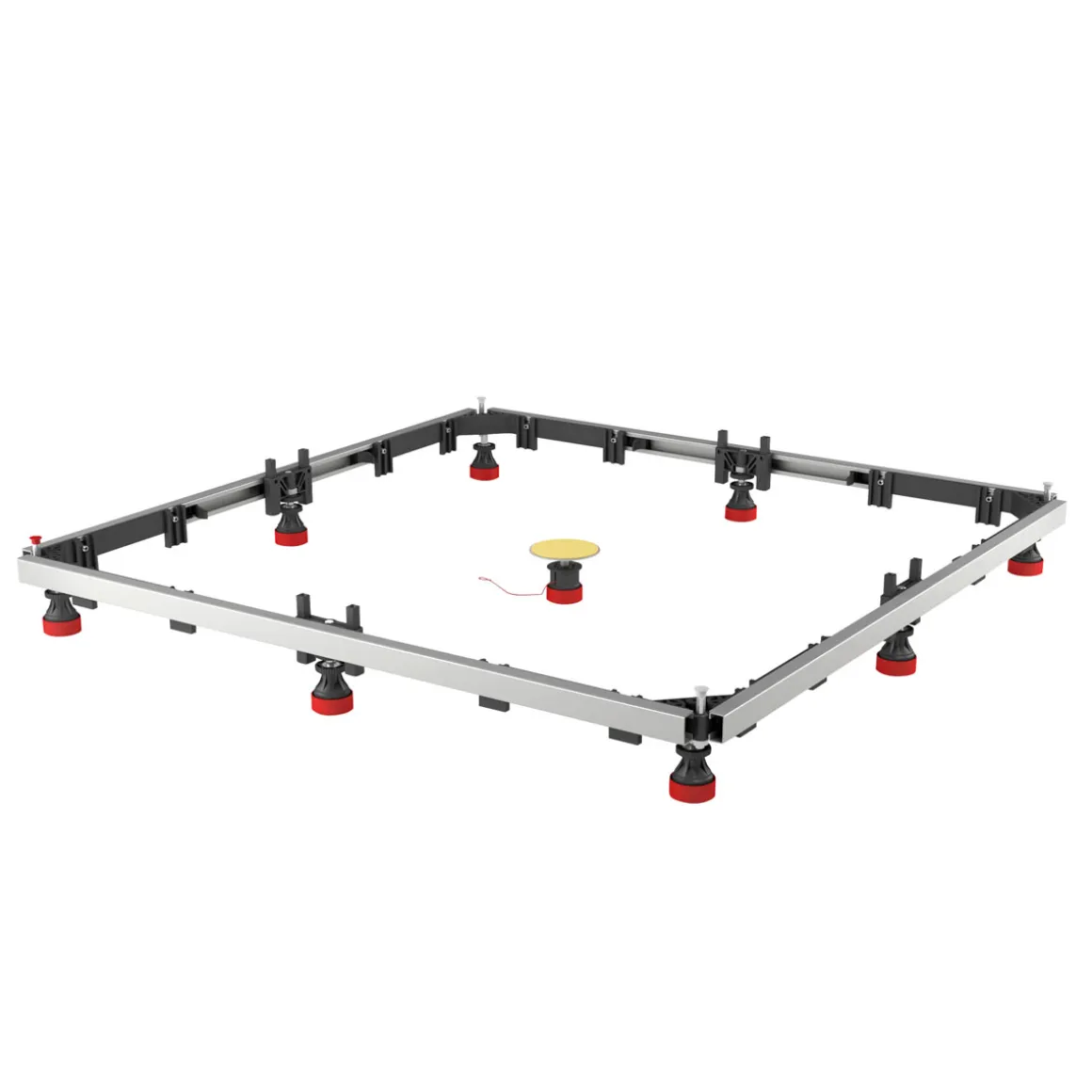 Schulte Duschwannen-Einbaurahmen grau Eisen Verzinkt 70-150 x 70-180 x 12-17 cm