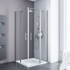 Schulte Eckeinstieg Alexa Style 2.0 inkl Duschwanne 90 x 90 cm