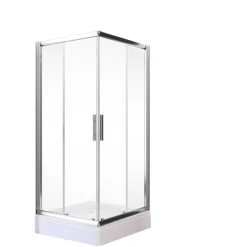 Schulte Eckeinstieg Kristal Trend inkl Duschwanne 90 x 90 cm