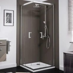 Schulte Eckeinstieg Sunny 90 x 90 cm chromoptik