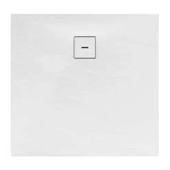 Schulte Express Plus Duschwa Mineralg Steinstr Quadrat -Plan 1200 x 1200 alpinweis