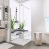Schulte ExpressPlus Duschrueckwand DecoDesign Foto ue Eck Zen Steine u Gras 2100 x 900