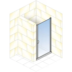 Schulte ExpressPlus Sunny Drehtür in Nische