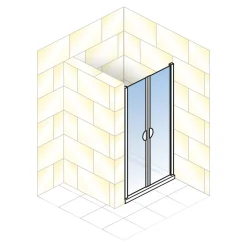 Schulte ExpressPlus Sunny Pendeltür in Nische