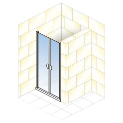 Schulte ExpressPlus Sunny Pendeltür in Nische