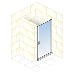 Schulte ExpressPlus Sunny Drehtür in Nische