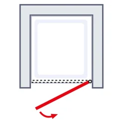 Schulte ExpressPlus Sunny Drehtür in Nische