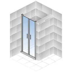 Schulte Pendeltür ExpressPlus Alexa Style 2.0 Nische 192 x 80 cm