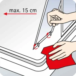Schulte Runddusche Kristall Trend II Radius 550 mm 185 x 90 cm