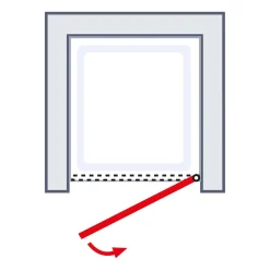 Schulte Runddusche mit Drehtür Alexa Style 2.0 90 x 192 x 90 cm ESG fixil